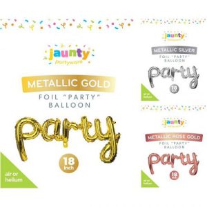 Jaunty Metallic Foil Party Balloon 18"