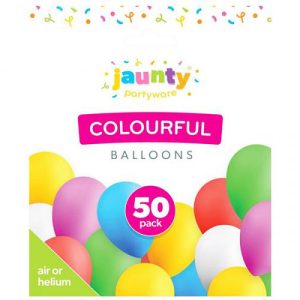 Jaunty Assorted Colourful Balloons Pack Of 50