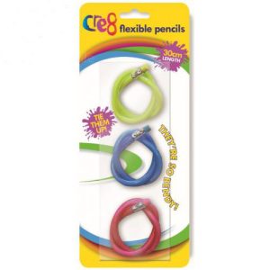 Cre8 Flexible Pencils Assorted Colours Pack Of 3