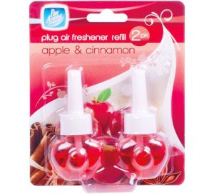 Pan Aroma Apple & Cinnamon Plug-In Air Freshener Refill Pack Of 2