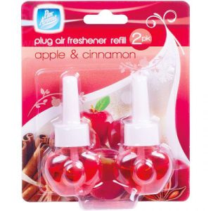 Pan Aroma Apple & Cinnamon Plug-In Air Freshener Refill Pack Of 2