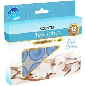 Pan Aroma Pure Cotton Scented Tea Lights Pack Of 12