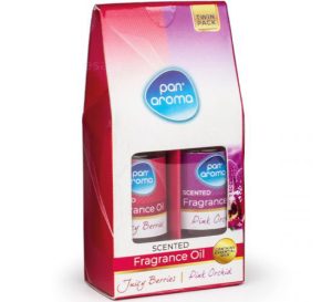Pan Aroma Juicy Berries & Pink Orchid Scented Fragrance Oil Pack Of 2