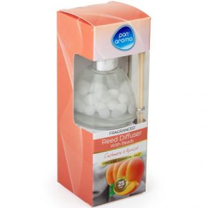 Pan Aroma Cashmere & Apricot Fragranced Beads Reed Diffuser 50ml