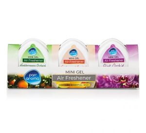 Pan Aroma Assorted Mini Gel Scented Air Freshener Pack Of 3