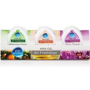 Pan Aroma Assorted Mini Gel Scented Air Freshener Pack Of 3