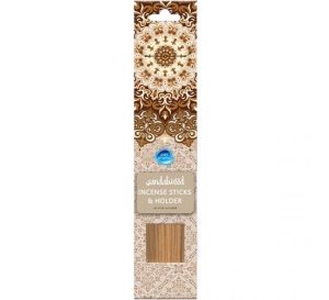 Pan Aroma Sandalwood Incense Sticks & Holder Pack Of 40