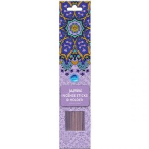 Pan Aroma Jasmine Incense Sticks & Holder Pack Of 40