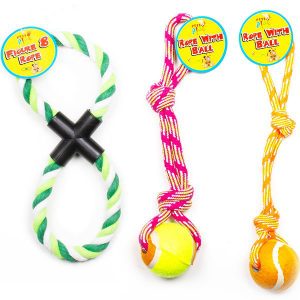 Pets Play Rope With Ball & Figure Of 8