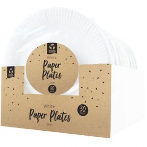 Pop White Paper Plates 23cm Pack Of 30