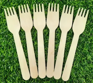 Pop Disposable Wooden Forks Pack Of 50