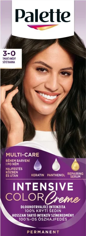 Palette 3-0 Dark Brown Intensive Permanent Hair Colour Crème