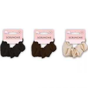 Forever Beautiful Textured Fabric Scrunchie Pack Of 2