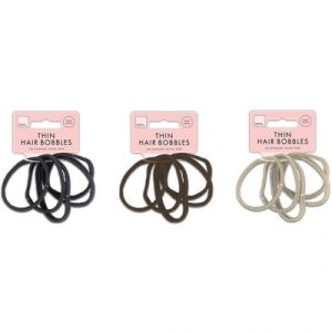 Forever Beautiful Thin Rolled Hair Bobbles Pack Of 20