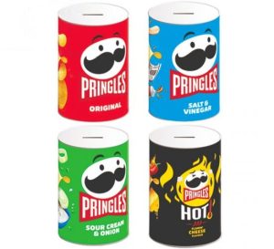 Pringles Metal Money Tins 15cm X 10cm