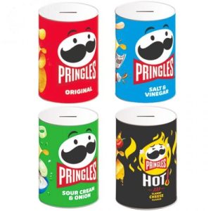 Pringles Metal Money Tins 15cm X 10cm