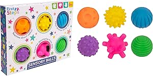 First Steps Assorted Baby Sensory Balls Pack Of 6