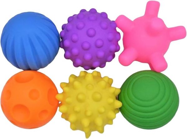 First Steps Assorted Baby Sensory Balls Pack Of 6