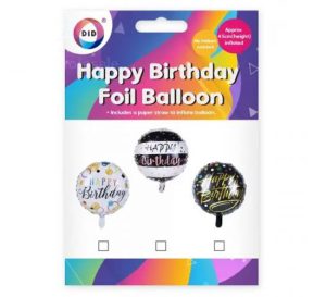 DID Giant Happy Birthday Foil Balloon 45cm