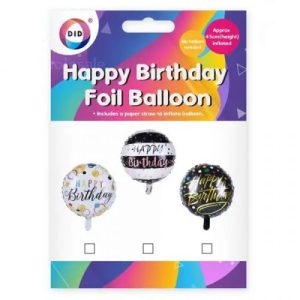 DID Giant Happy Birthday Foil Balloon 45cm