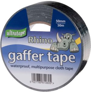 Ultratape Rhino Black Multipurpose Cloth Tape 50mm X 50m