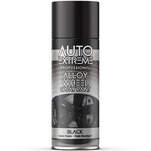 Auto Extreme Professional Black Alloy Wheel Spray Paint 400ml