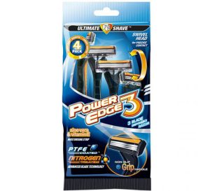 Power Edge Moisturising Swivel Head 3 Blade Disposable Razor