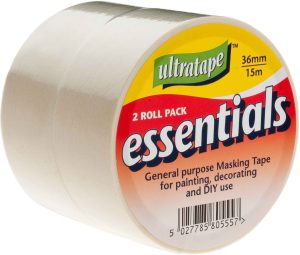 Ultratape Essentials Masking Tape 2 Pack 36mm X 15m