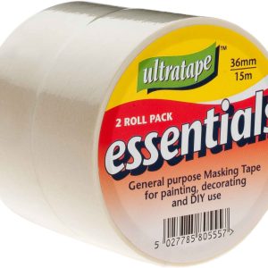 Ultratape Essentials Masking Tape 2 Pack 36mm X 15m