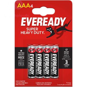 Eveready Super Heavy Duty AAA Batteries Pack Of 4