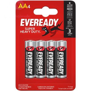 Eveready Super Heavy Duty AA Batteries Pack Of 4