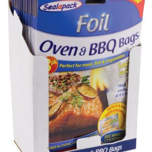 Sealapack Foil Oven & BBQ Bags Pack Of 6