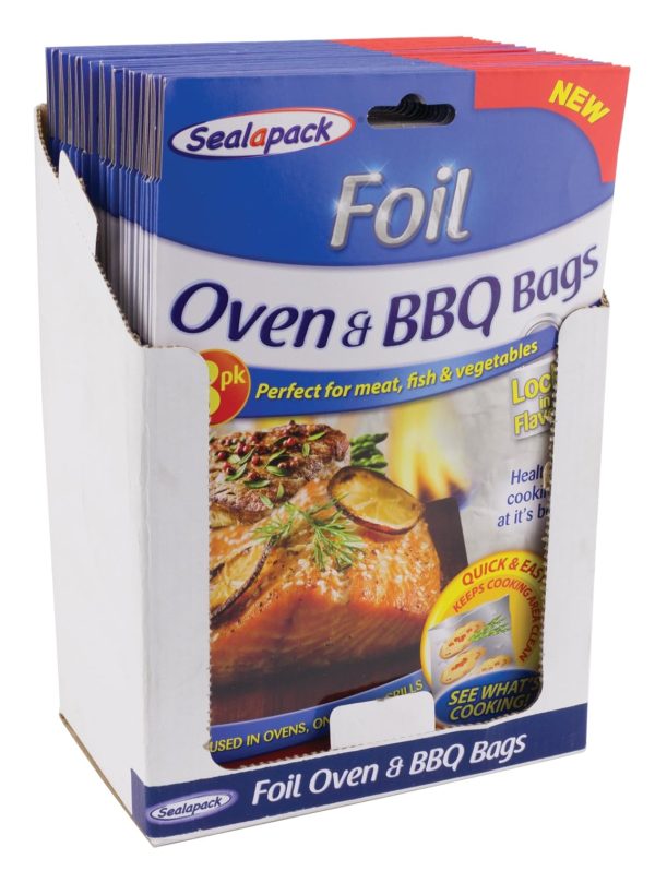 Sealapack Foil Oven & BBQ Bags Pack Of 6