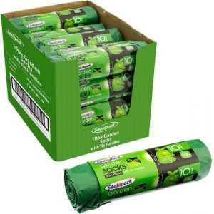 Sealapack Extra Strong Tie Handle Garden Sacks 50L Pack Of 10