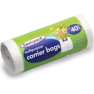 Sealapack Multipurpose Reusable Carrier Bags Pack Of 40