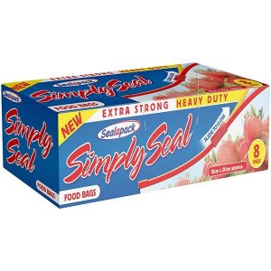 Sealapack Simply Seal Extra Strong Food Bags 18cm X 20cm Pack Of 8