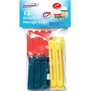 Sealapack Assorted Storage Clips Pack Of 12
