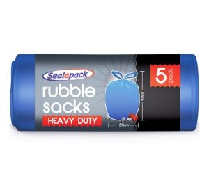 Sealapack Blue Heavy Duty Rubble Sacks Pack Of 5 70cm X 50cm