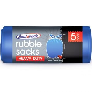 Sealapack Blue Heavy Duty Rubble Sacks Pack Of 5 70cm X 50cm
