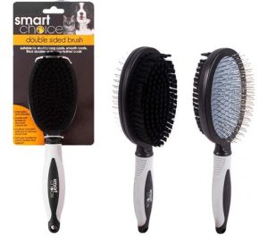 Smart Choice Double-Sided Pin & Bristle Grooming Pet Brush