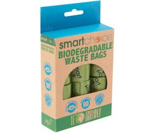 Smart Choice Biodegradable Tie Handle Poop Bags Pack Of 90