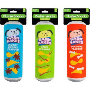 Smart Choice Squeaky Crisps Tube Plush Dog Toy 21cm