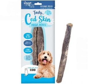 Smart Choice Cod Skin Mega Rolls Dog Treats 90g Pack of 3