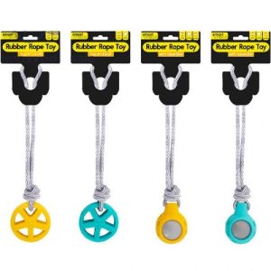 Smart Choice Rubber & Rope Dog Toy 36cm