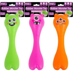 Smart Choice Rubber Treat Dispensing Monster Baton Dog Toy 32.5cm