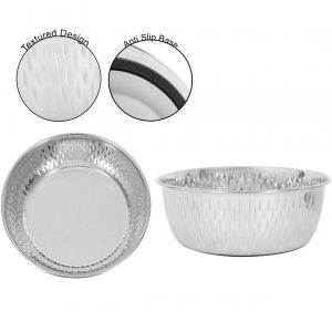 Smart Choice Textured Stainless Steel Pet Bowl 1850ml
