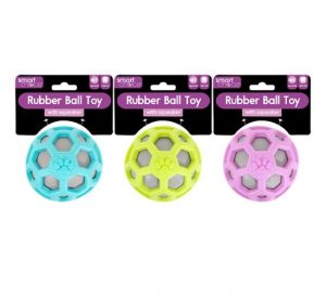 Smart Choice Squeaky Rubber Ball Dog Toy 8cm