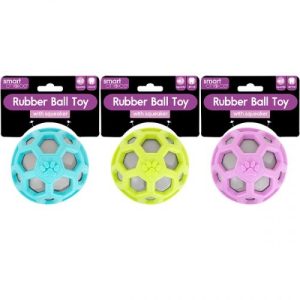 Smart Choice Squeaky Rubber Ball Dog Toy 8cm