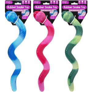 Smart Choice Rubber Treat Dispensing Snake Dog Toy 40cm