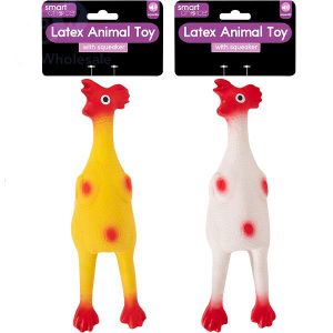 Smart Choice Squeaky Latex Chicken Dog Toy